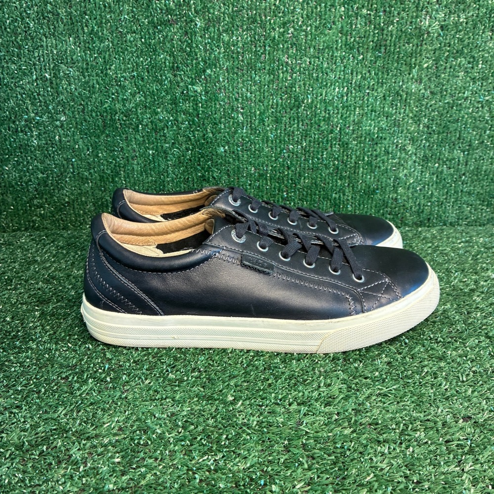 Taos Plim Soul Lux Leather Comfort Walking Fashion Sneakers Black Womens Size 10